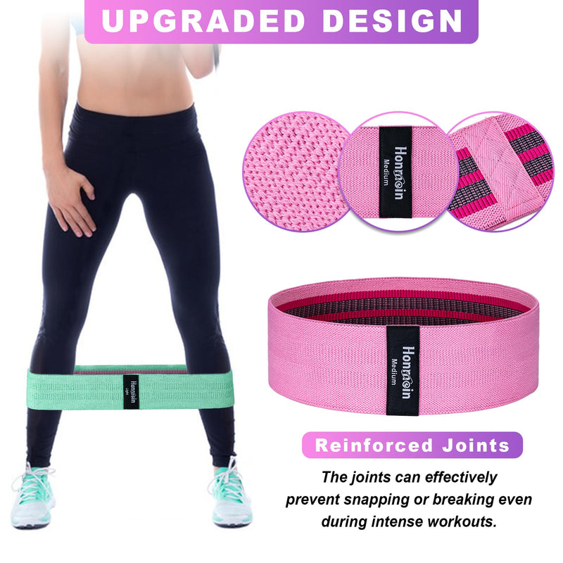 [Australia] - Resistance Bands for Working Out, 3 Levels Exercise Bands Workout Bands Set for Women Men, Hip Legs Booty Bands for Home Fitness, Gym, Yoga, Pilates Assorted 
