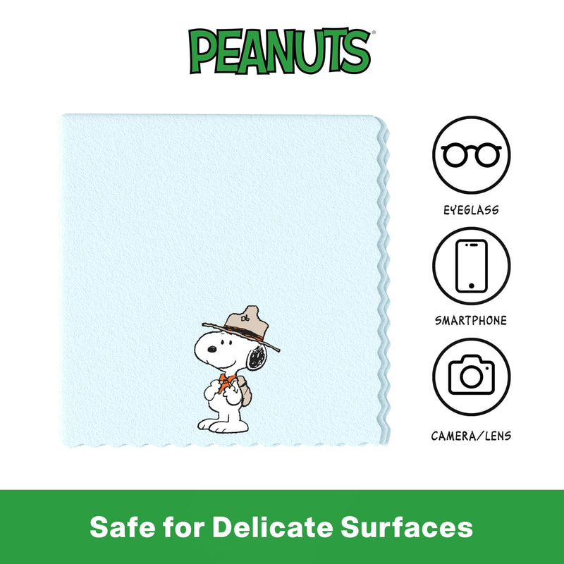 [Australia] - Microfiber Cloth & Glasses Wipes (3 Pack) Lens & Glasses Cleaning Cloth - Eye Glass Clean Cloths - Eyeglass Cleaning Cloths - Camera Lenses & Gadget Delicate Screens - Snoopy 3 Pack 