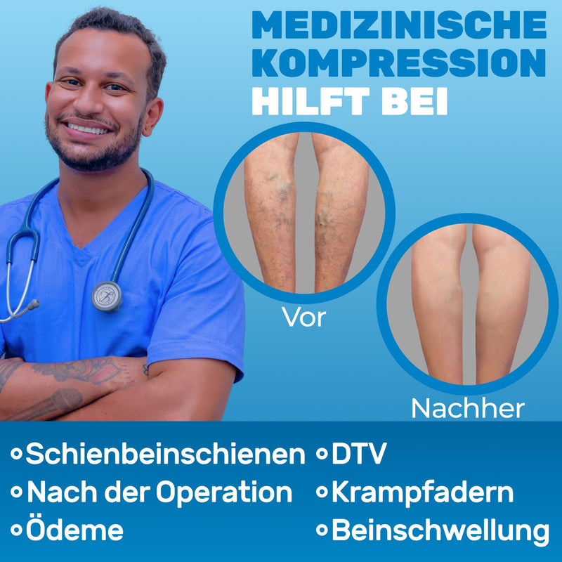 [Australia] - Made in USA - Compression Stockings for Women 15-20mmHg - Womens Sheer Compression Knee High for Edema, Varicose Veins, Post Surgery Recovery - Nude, Medium - A111NU2 