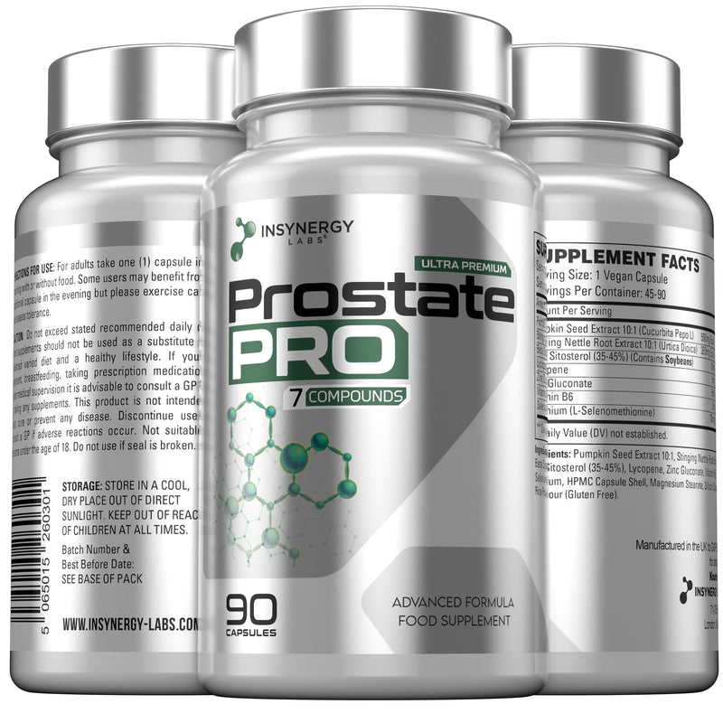 Ultra Premium Prostate Supplement - Prostate Pro, Prostate Supplements for Men | Stinging Nettle, Beta Sitosterol, Lycopene 90 Vegan Capsules Prostate Support