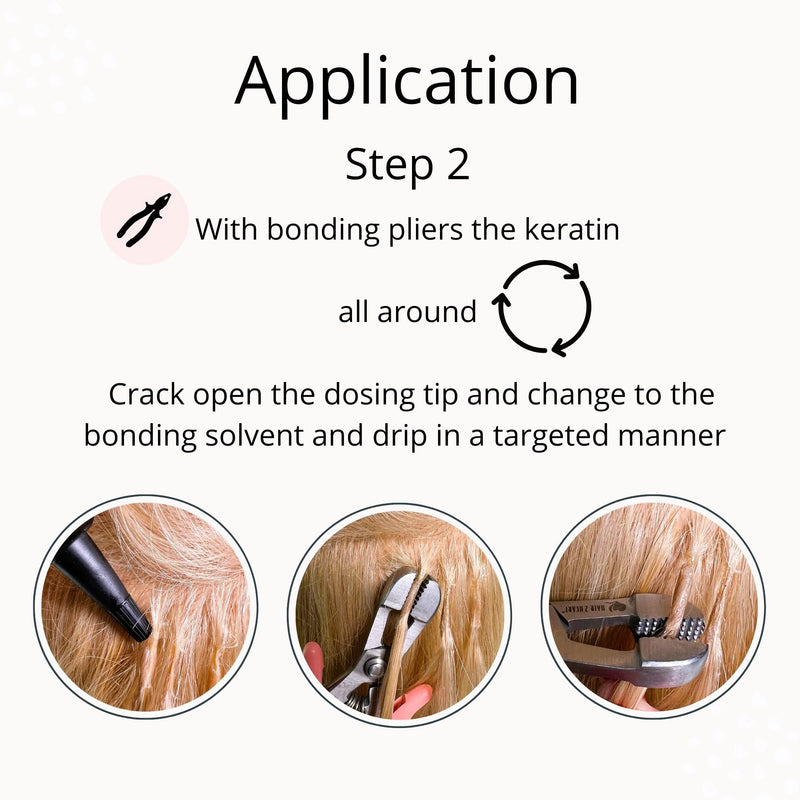 [Australia] - Hair Extension Remover Liquid 100ml Solvent - Easy Removal of Keratin Bonding and Tape Extensions 