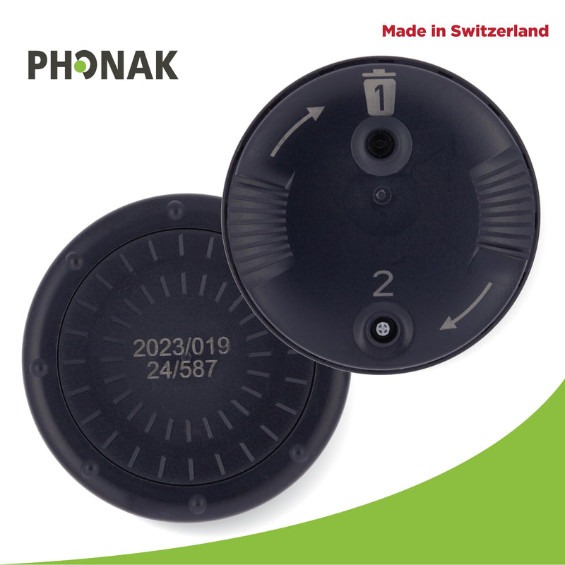 Genuine OEM Switzerland Wax Guards Filters, Cerushield Disk v2.0 098-0445 Accessories for Phonak Hearing Aid Audeo Marvel Paradise Lumity Hearing Aid only SDS 4.0 Receiver -10 pack/80 Filter Total 10 packs/80 Filters