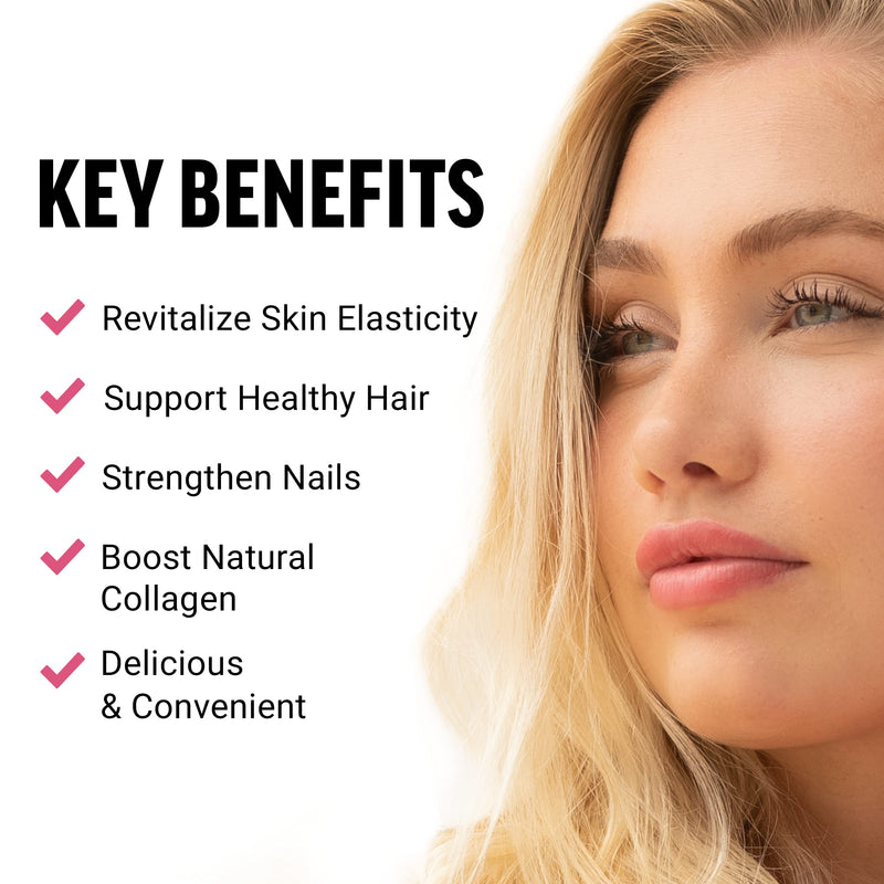 [Australia] - Force Factor Collagen Boosting Superfoods with Biotin, Hyaluronic Acid, Bamboo, and Hair, Skin, and Nails Vitamins, Nail Strengthener and Skin Supplement, Tropical Fruit Flavor, 60 Soft Chews 1 Pack 