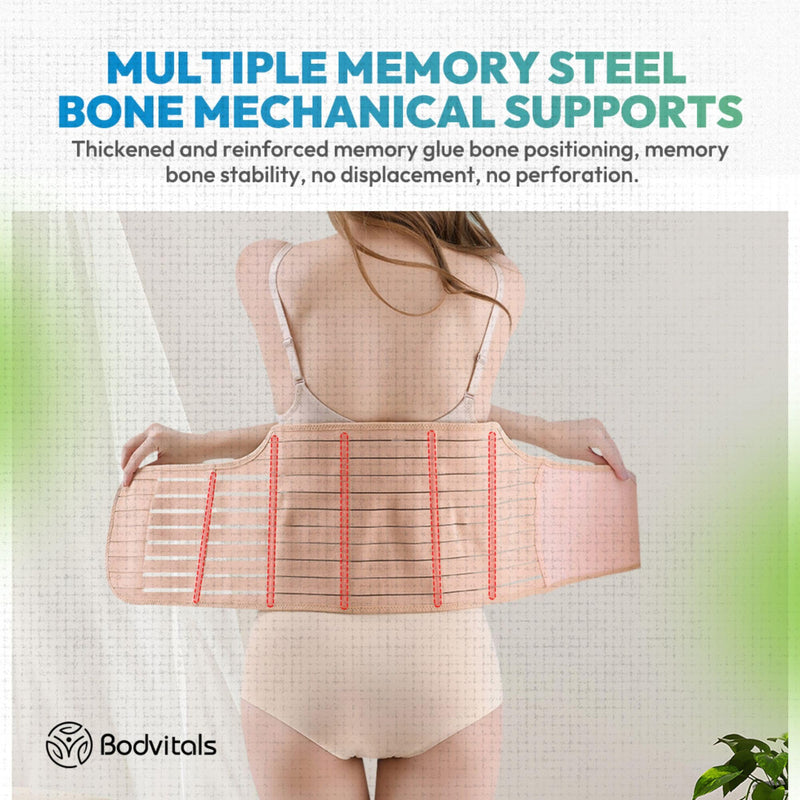 [Australia] - 3 in 1 Postpartum Belt After Delivery Support Recovery | Body Shaper Belt for Women for After Birth Postnatal C-section | Waist Pelvis Shapewear Wrap Postpartum Girdle (Beige, M) Beige 