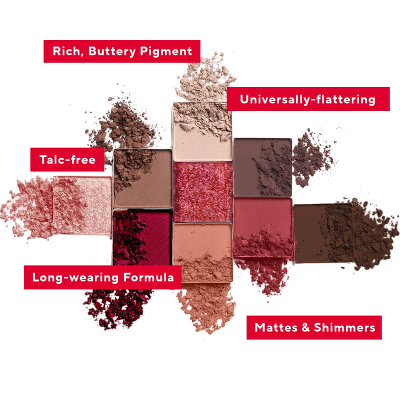 [Australia] - Mirabella - True To You Eye Makeup Palette, 17 Matte & Shimmer/Metallic Eye Makeup Colors, Talc-Free Eyeshadow with 1 Primer Included, Highly Pigmented Eyeshadow Palette Kit, Buff 