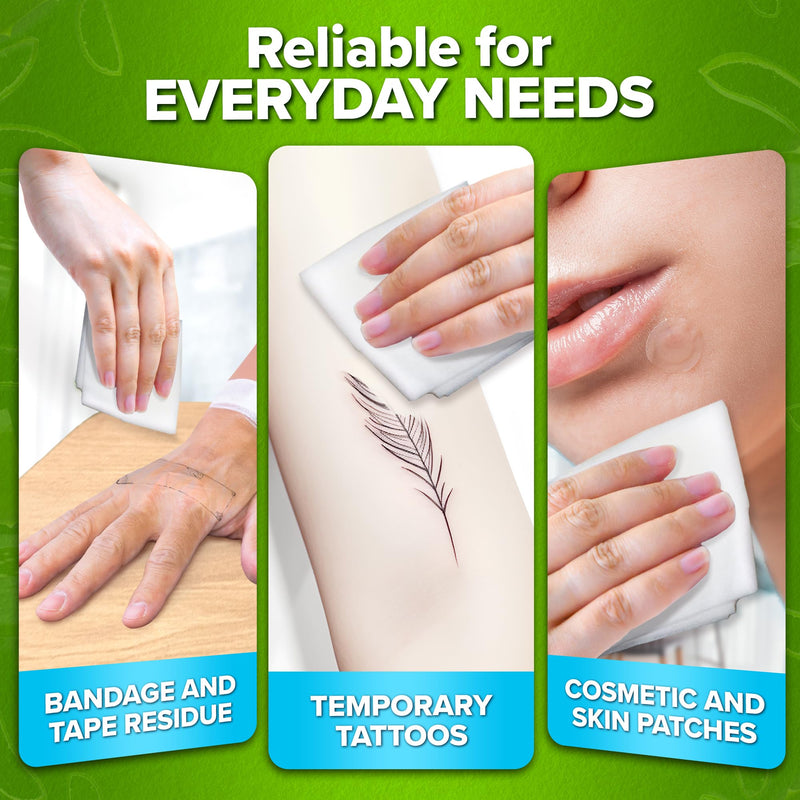 [Australia] - JJ CARE Adhesive Remover Wipes (Pack of 100) 2.2‚Äù x 2.56 Inches, Adhesive Remover for Skin, No Sting Medical Adhesive Remover, Ostomy Adhesive Remover for Sensitive Skin - Individually Packed 