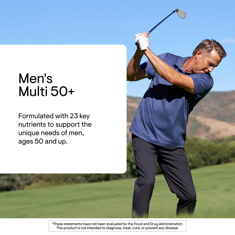 THORNE Men's Multi 50+, Comprehensive Daily Multi-Vitamin, 180 Capsules
