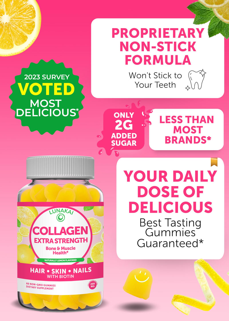 Lunakai Collagen and Elderberry Gummies Bundle - Anti Aging Supplements for Men & Women - Immune Support for Adults and Kids - Vegan, Non-GMO, No Corn Syrup, Gelatin Free, All Natural Black Sambucus