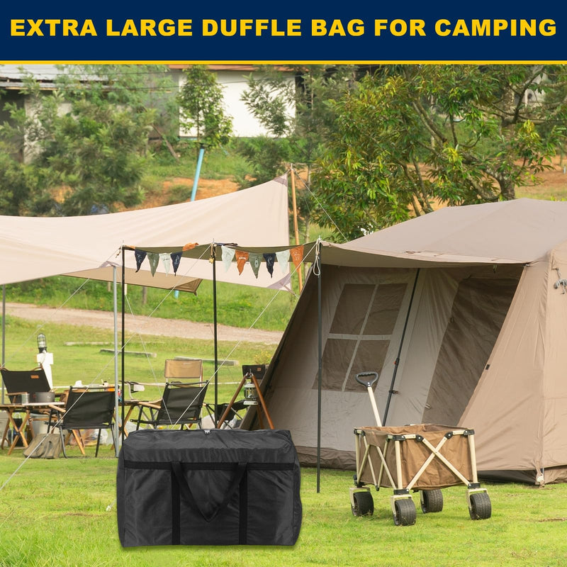 Extra Large Duffle Bag, 43 x 24 x 14 in Travel Big Duffle Bag with Zipper Handle Storage Foldable Waterproof Lightweight Bag for Women Men Travel Moving Camping (Gray) Gray