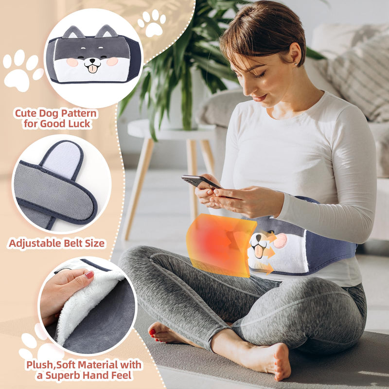 [Australia] - Hot water bottle belt, hot water bottle belt 3 in 1 portable PVC hot water bottle, hot water bottle with cover, hot water bottle made of rubber with soft waist cover, for neck and shoulder, back, legs, waist 
