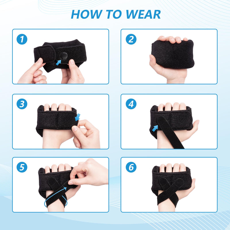 Palm Protector for Hand Contracture, Palm Grip, Finger Contracture Cushion for Rehabilitation Stroke Hemiplegic, Arthritis, Skin Breakdown, Hand Grip Strengthener,Contracture Prevention Pad