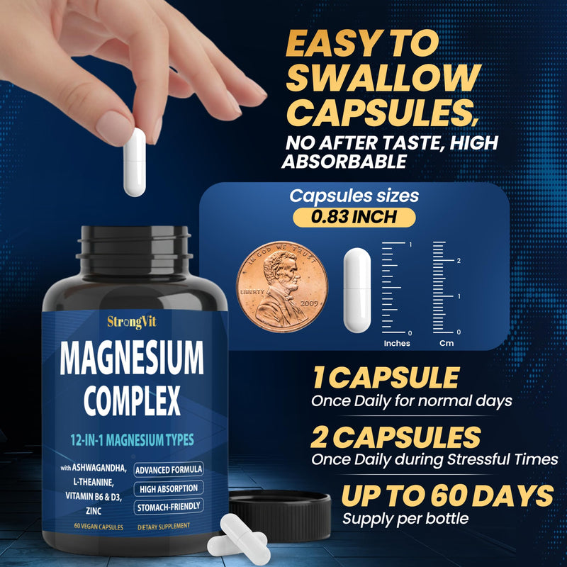 StrongVit NAD Supplement & Magnesium Complex Bundle (120 Capsules)