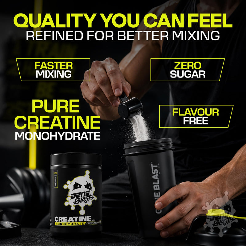 Micronised Creatine Monohydrate Powder 500g – 100 Servings – Creatine for Strength & High-Intensity Performance (Unflavoured) Unflavoured
