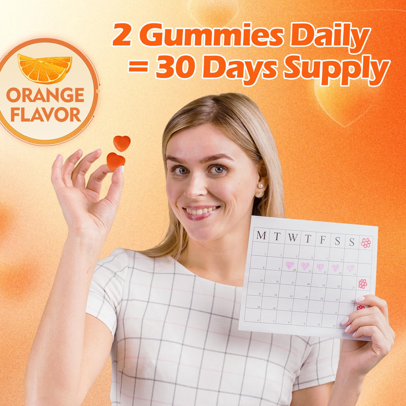 Lutein Gummies (60 Gums). Gummies for Eyes with Lutein (28.5 mg), Zeaxanthin and Vitamin A (30 Day Pack), Orange Flavor, Vegan, Non-GMO, Gluten-Free, Supports Eye Health