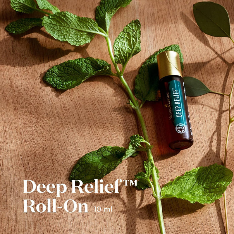 [Australia] - Young Living Deep Relief Roll-On | 10 ml | Cooling Essential Oil Blend for Topical Use | Compact & Travel-Friendly 