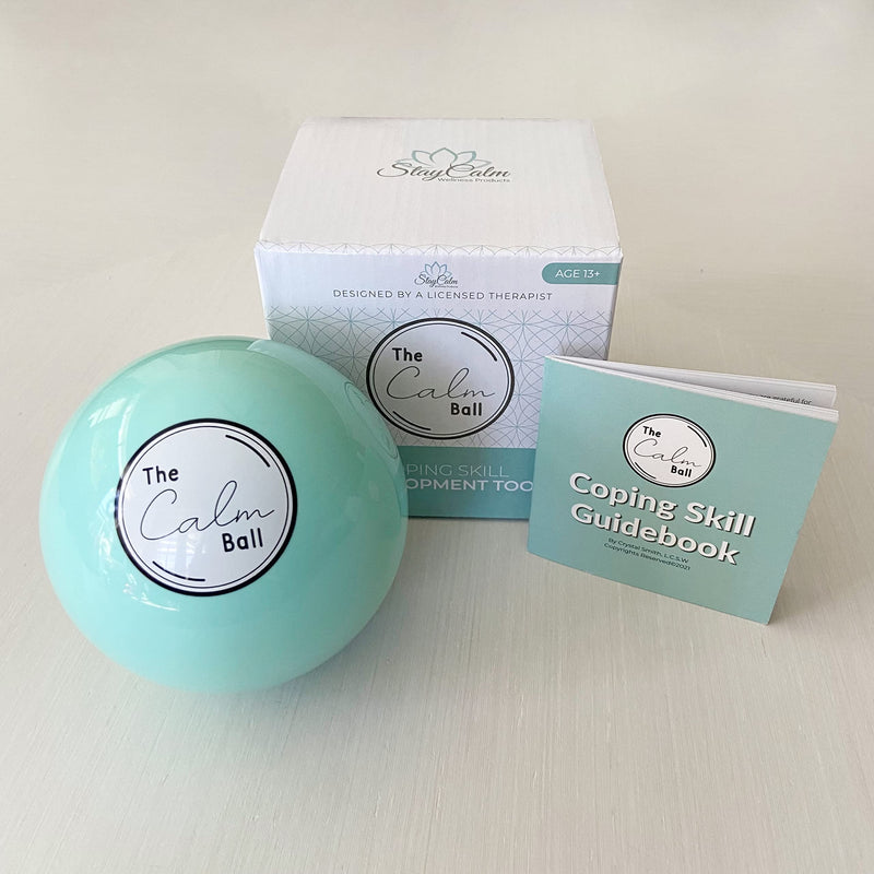 [Australia] - The Calm Ball ‚Äì Therapist-Designed Coping Skills Magic 8 Ball with 20 Calming Strategies & Guidebook ‚Äì Emotional Regulation Tool & Mental Health Gift for Teens, Adults, Therapists & Classrooms 