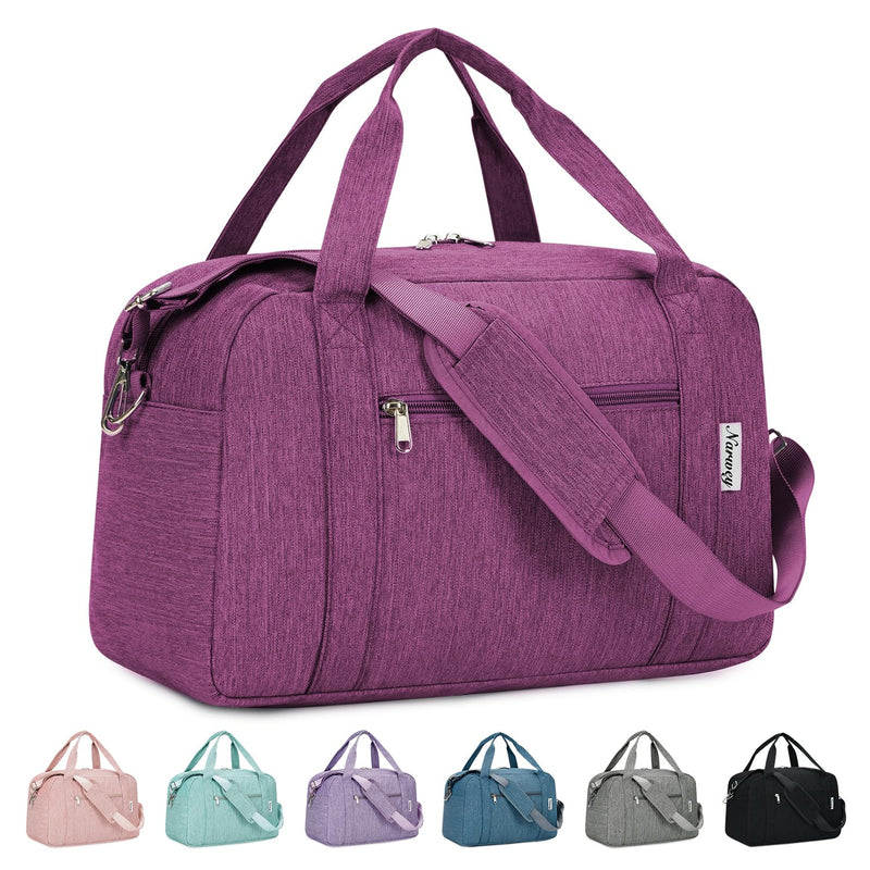 Narwey Carry on Bag Travel Duffel Bag with Wet Pocket + Toiletry Organizer Traveling Dopp Kit Shaving Bag