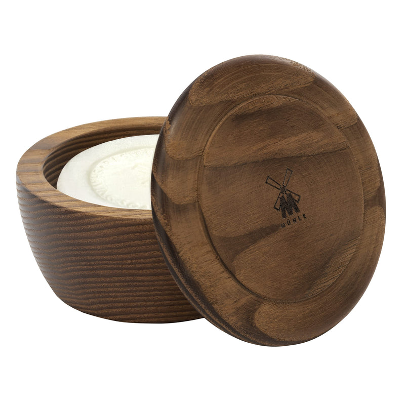 [Australia] - MÜHLE shaving soap set - wooden bowl with shaving soap with sandalwood for normal and dry skin - warm & sensual - 65g 