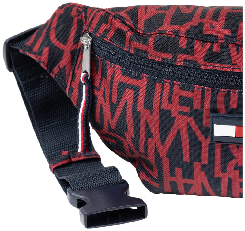 Tommy Hilfiger Mens Textured Type Pack FANNY, Navy/Red