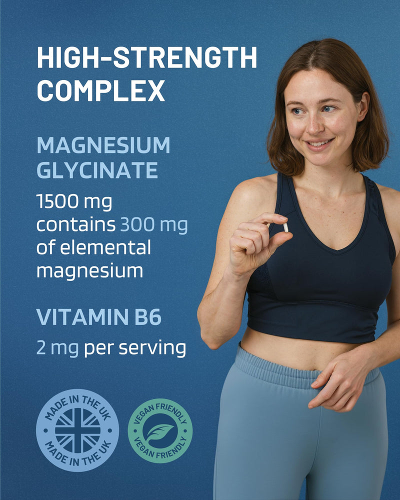 Magnesium Glycinate High Strength 1500mg (120 Capsules) 120 Capsules
