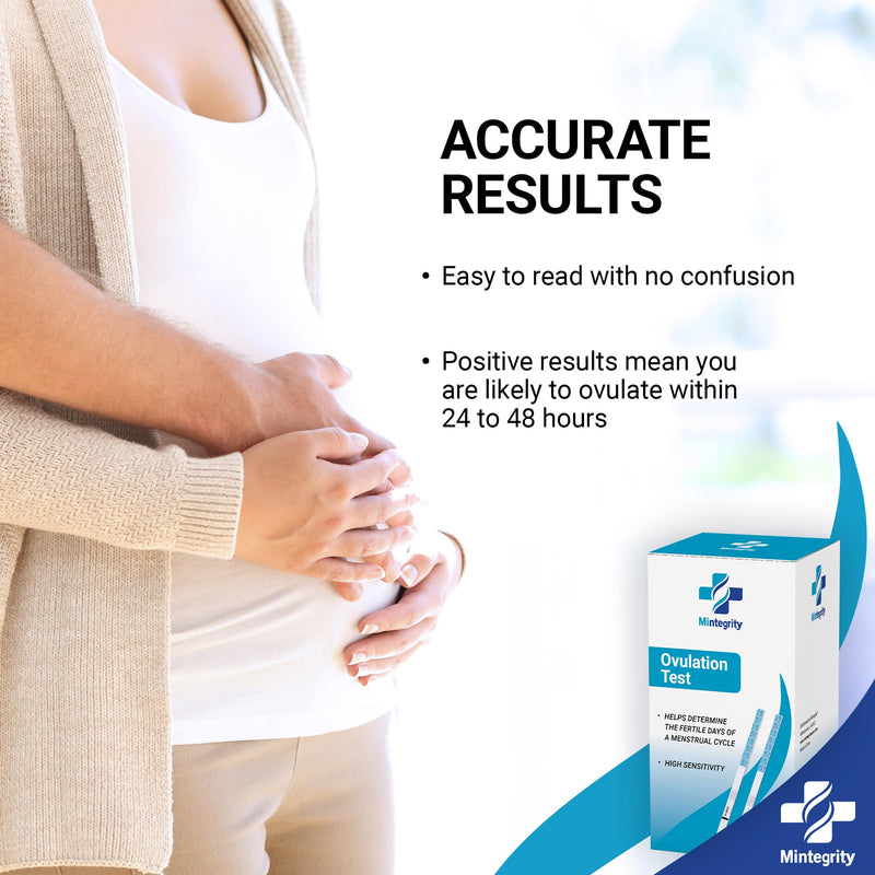 [25 Pack] Ovulation LH Test Strips, Rapid and Accurate Results #MT-W2-S