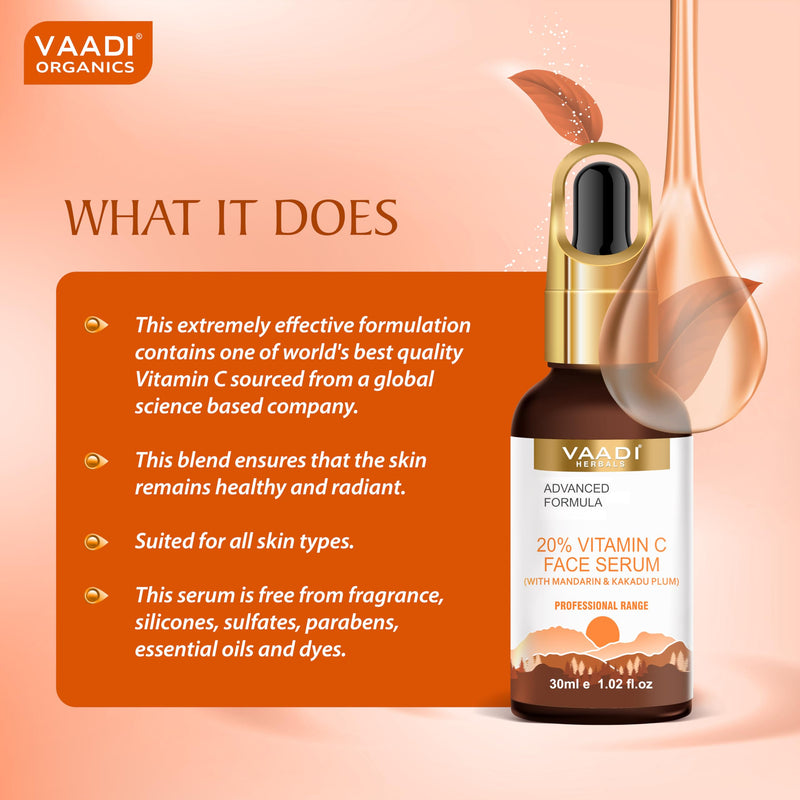 Vitamin C Face Serum (20%) with Mandarin & Kakadu Plum 30 ml
