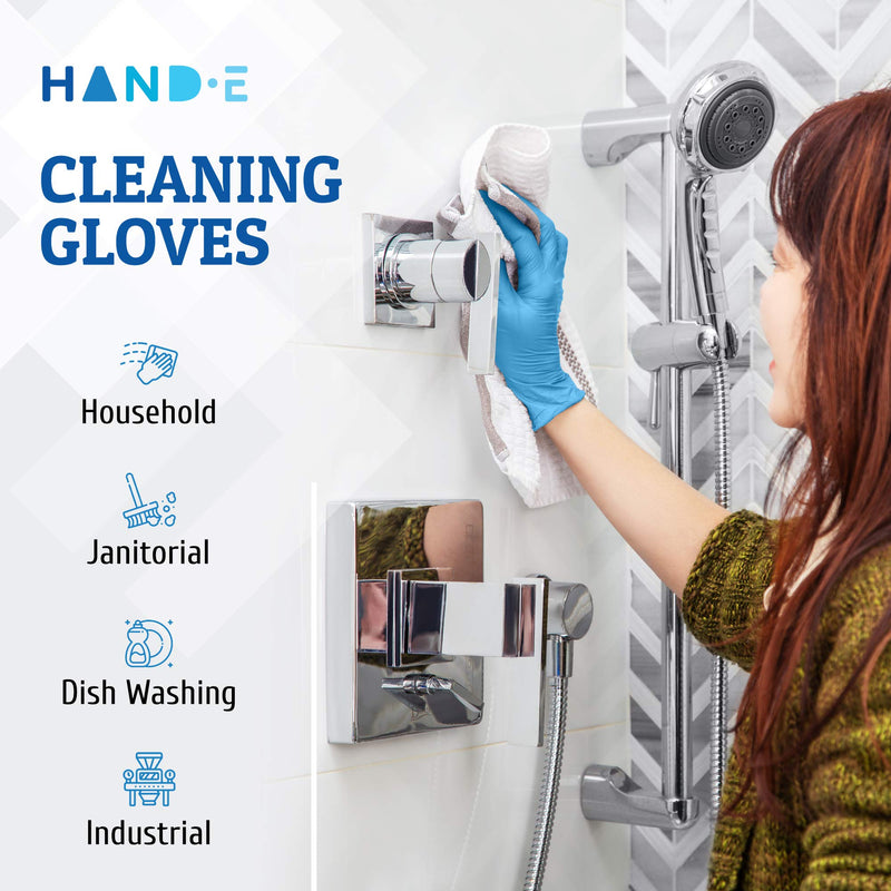 [Australia] - Blue Nitrile Disposable Gloves Medium | 100-Pack | Latex-Free for Medical, Surgical, Cleaning, Food Prep, Cooking, Tattoo, Hair Dye, Mechanics Non-Rubber Non-Plastic 