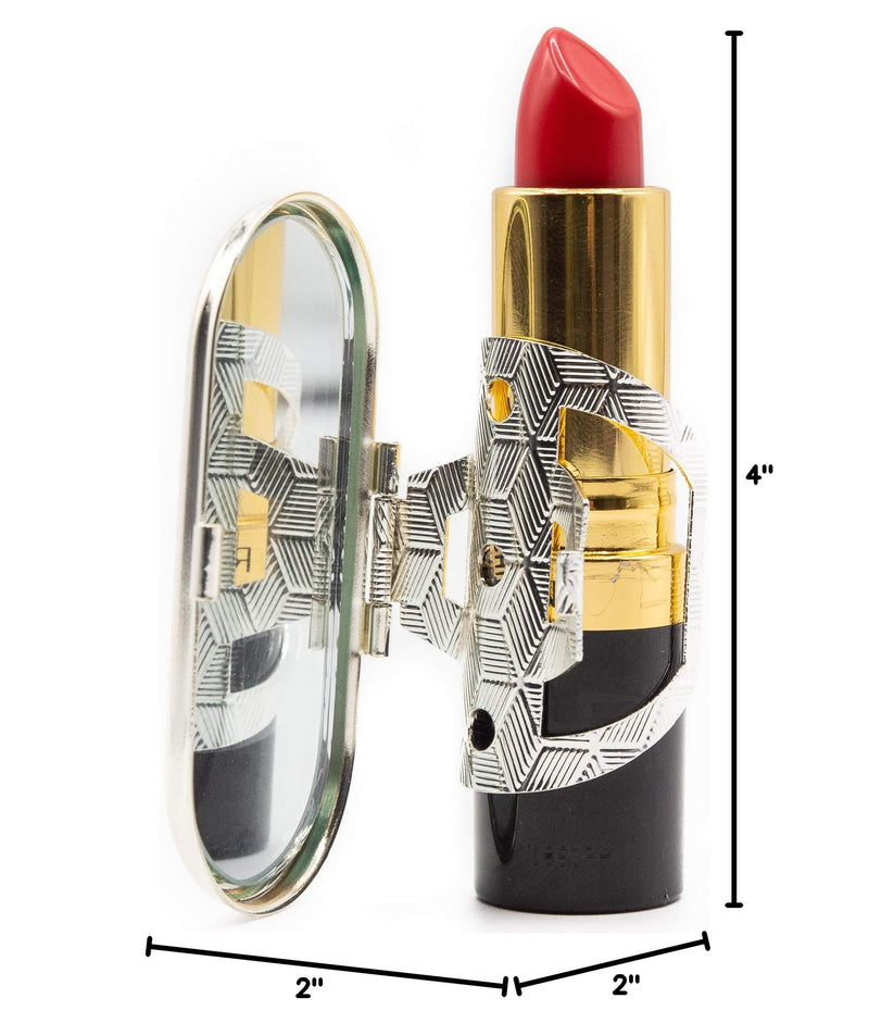 Stephanie Imports Set of 2 Clip-On Round Lipstick Mirrors (Watercolor Triangles) Watercolor Triangles