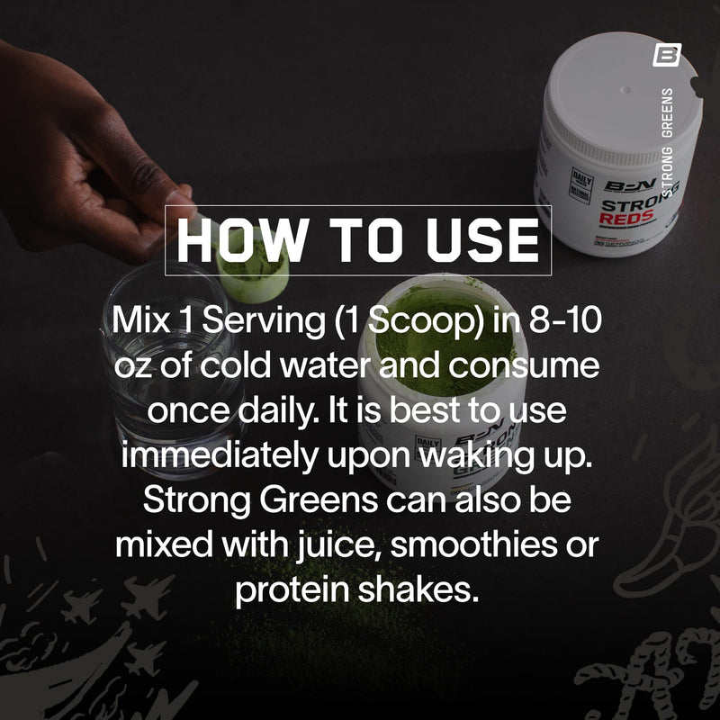 [Australia] - BARE PERFORMANCE NUTRITION, BPN Strong Greens Superfood Powder, Improved Digestion, Increased Energy, Immune System Support, Pineapple Coconut 30 Servings (Pack of 1) 