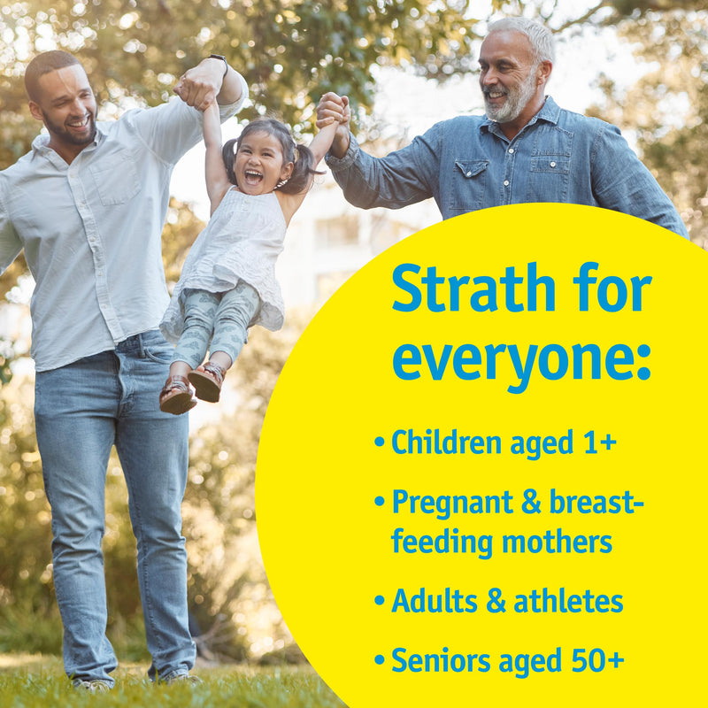 Strath Plus Vitamin D Liquid - Naturally Fermented Vitamin Food Supplement with Fermented Herbal Yeast & Vitamin D (250ml)