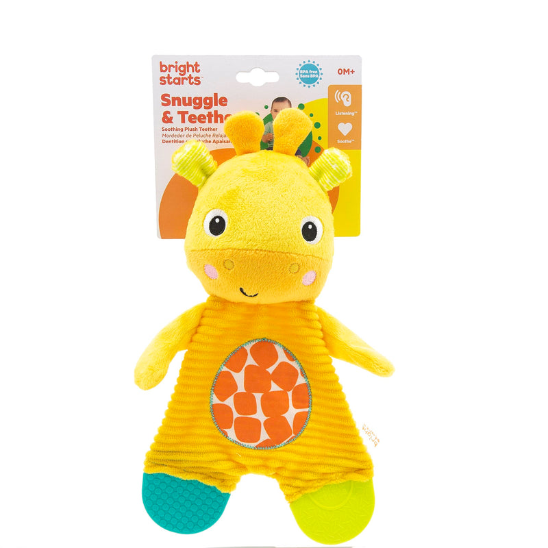 [Australia] - Bright Starts Snuggle & Teethe BPA-free Crinkle Teething Plush Baby Toy - Giraffe 