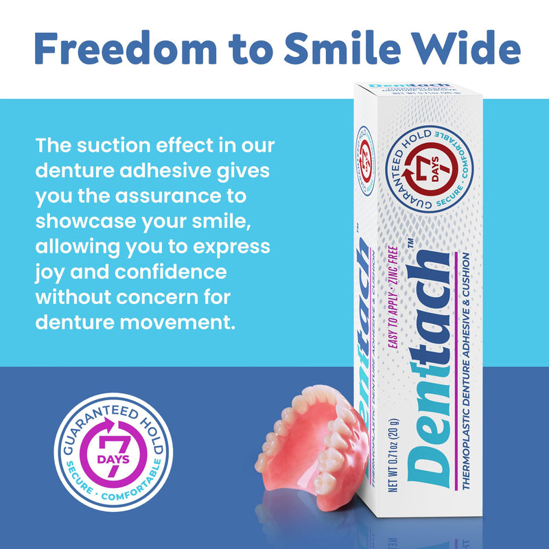 [Australia] - Denture Adhesive, Thermoplastic Denture Adhesive, Cushion and Reliner, Comfortable Denture Grip for Up to 7 Days, Glue Free, Zinc Free, Longest Holding Denture Reliner 1 