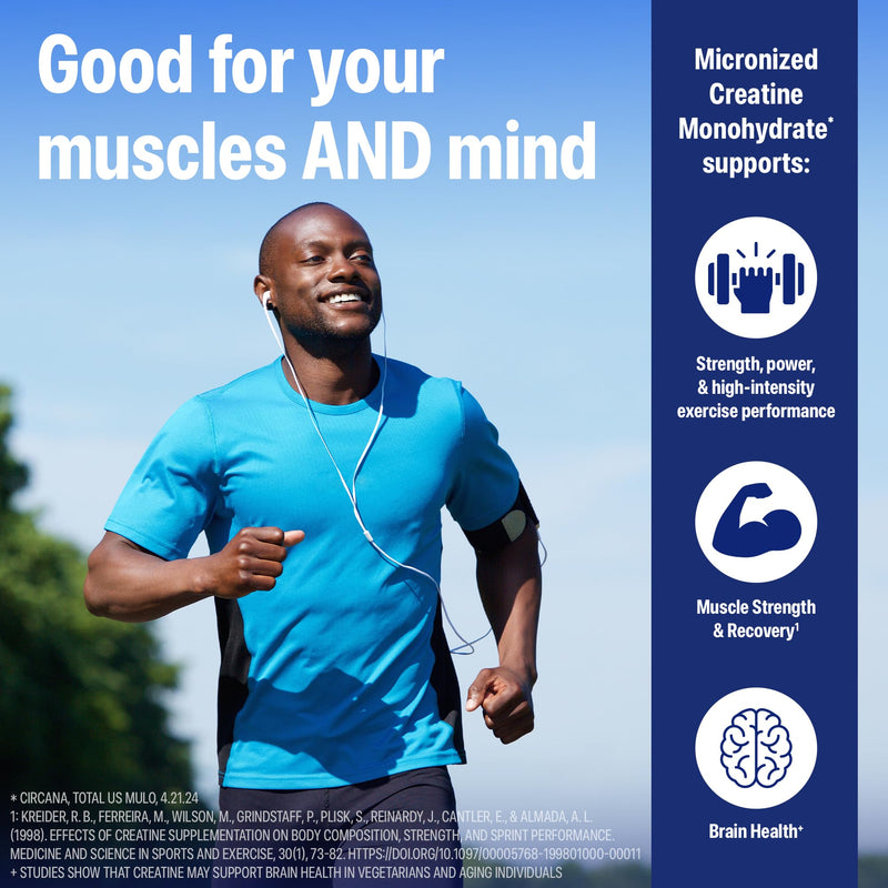 [Australia] - Orgain Creatine Monohydrate Micronized Powder, Unflavored, Supports Muscle Growth, Post Workout Recovery and Brain Health, No Artificial Additives, for Men & Women, Vegan, 100 Servings 