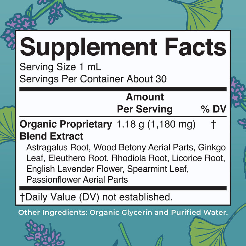 MARYRUTH'S Kids Focus & Attention Drops, USDA Organic Drops, 30 Servings | USDA Organic, Ginkgo Biloba, Rhodiola Root & Licorice Root, Adaptogenic, Vegan