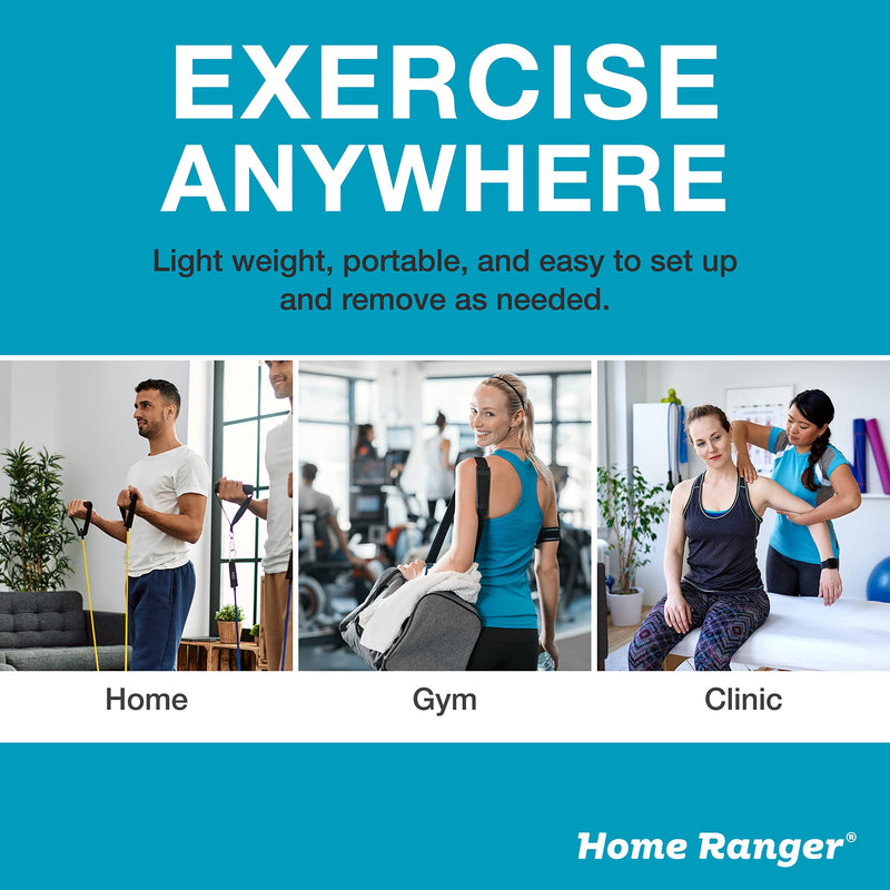 [Australia] - Home Ranger-Premium Shoulder Pulley System - Home Ranger-92, Model 260 - Modified Version with Assisted-grip Handles and Stainless Steel Over-The-Door Bracket Attachment - Easy Set-up, Range of Motion 