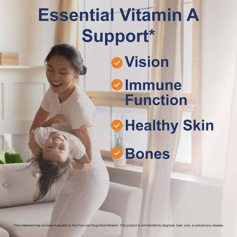 Carlson - Vitamin A, 15000 IU Palmitate (4500 mcg RAE), Vision Health & Healthy Skin, Immune Function, 240 Softgels (Pack of 2) 240 Count (Pack of 2)