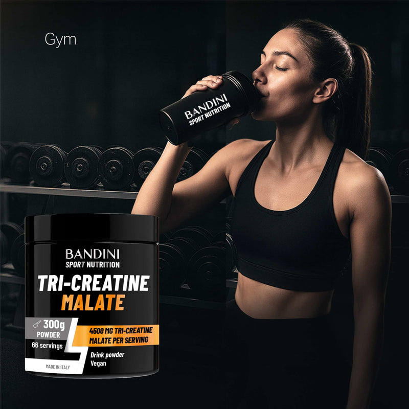 Bandini® Tri-Creatine Malate Powder | 4500 mg CM3 Triple Creatine Compound | Enhanced Performance in High-Intensity Workouts | Strength & Endurance | Soluble Formula 300g, unflavoured