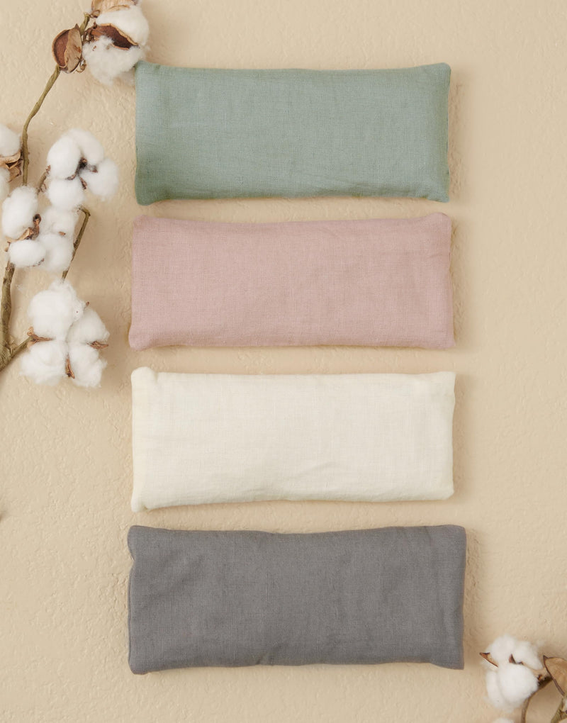 [Australia] - Bucky Linen Hot & Cold Eye Pillow, Natural Buckwheat Filling, One Size, Gray 