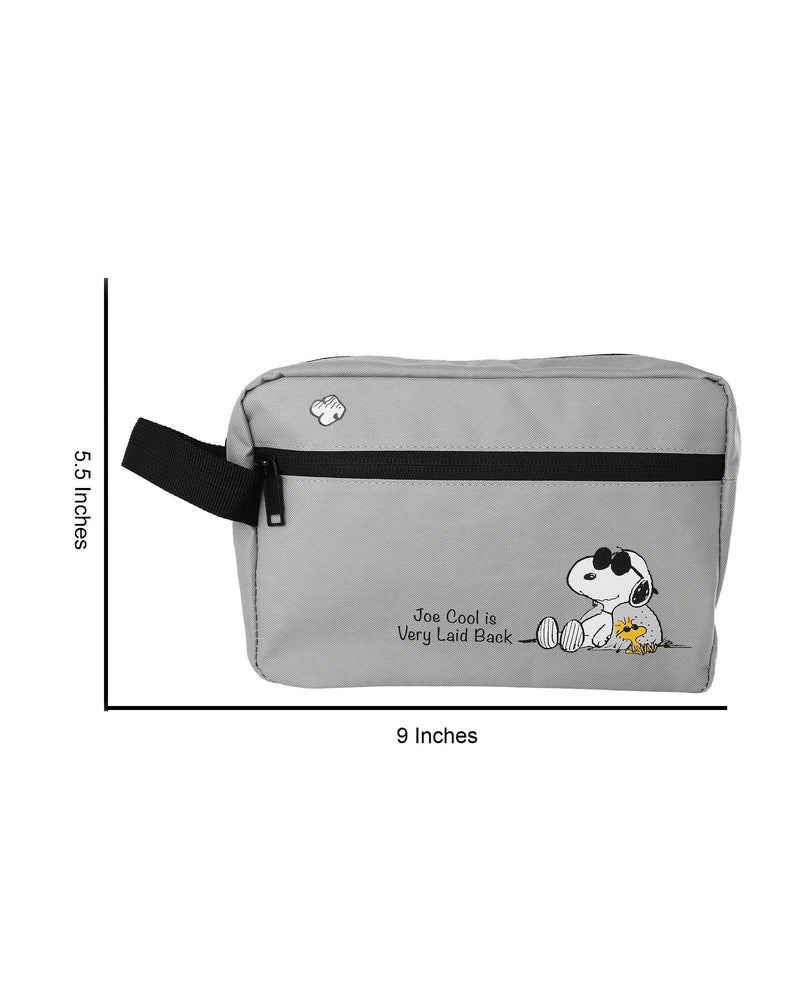 SALLY ROSE Peanuts Snoopy and Woodstock Travel Bag for Toiletries Official License, Joe Cool Hygiene Travel Bag