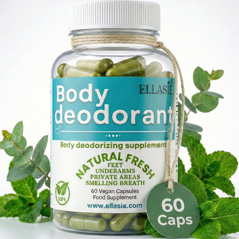Internal Deodorant Supplement – Full Body Deodorizer for Gut Health, Skin Health, Detox & Digestion Support – Natural Odor Control Chlorophyll Pills for Head-to-Toe Freshness | 60 Capsules