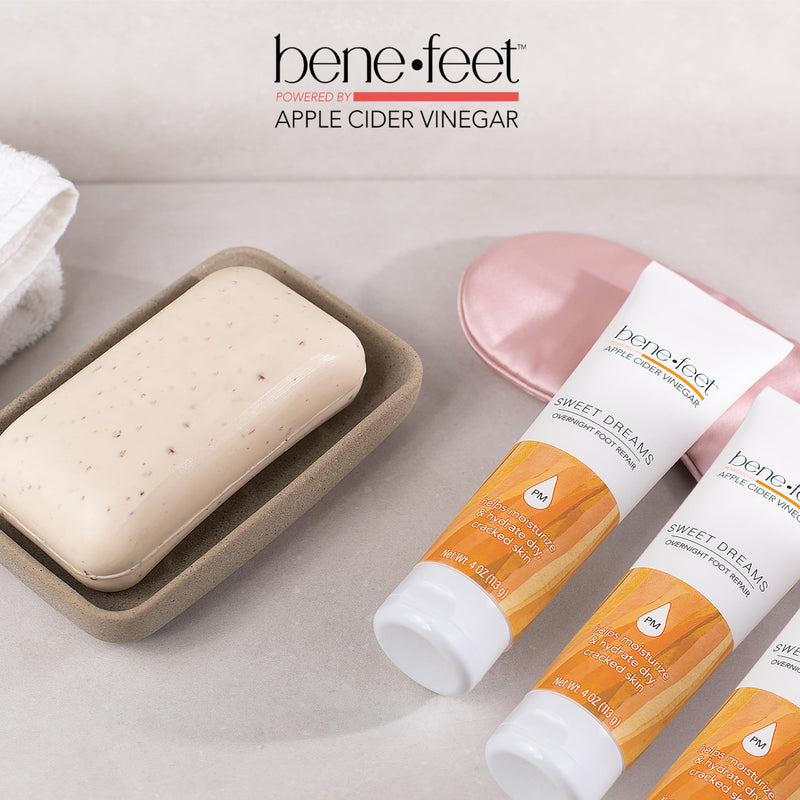 [Australia] - Benefeet Sweet Dreams Overnight Foot Repair - Night Cream for Detox, Moisturize & Soften Dry Cracked Skin, With Apple Cider Vinegar, Turmeric & Borage Oil, 4oz (3 Pack) 4 Ounce (Pack of 3) 