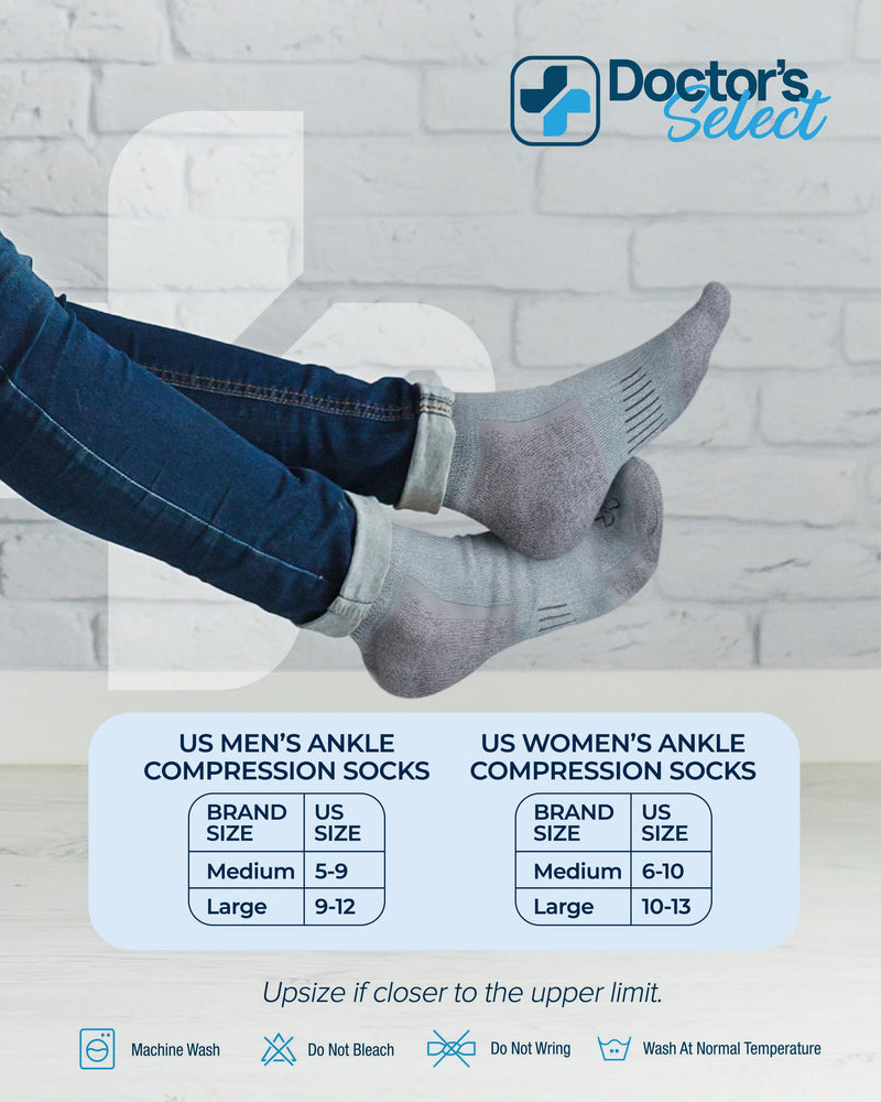 [Australia] - Doctor's Select Bamboo Viscose Ankle Diabetic Socks for Women & Men - 6 Pairs Viscose Bamboo Socks Woman, Low Cut Non Binding Black/Aqua/Blue/Maroon/Light Yellow/Orange - 6 Pairs Large 