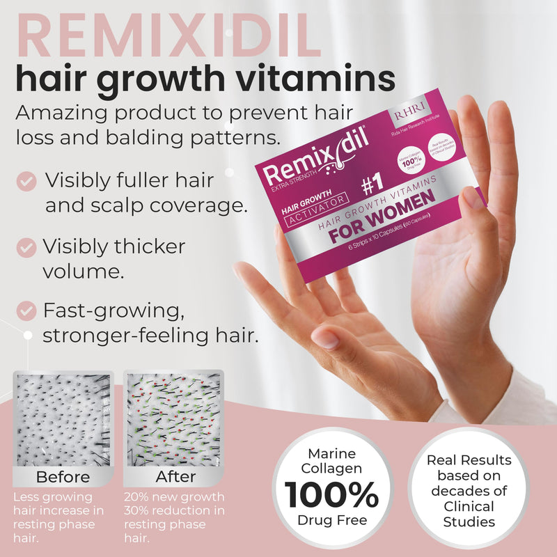 Hair Growth Vitamins Hair Growth Supplements For Women for Thinning Hair | Hair Growth Supplements , Supports Thickness And Strength, Reduces Breakage And Thinning, Healthy Scalp Function 60 Capsules