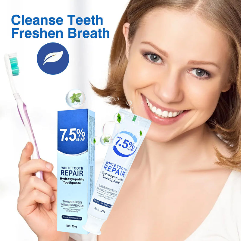 [Australia] - Set 3-Pack Hydroxyapatite Toothpastes for Enamel Protection and Tooth Strengthening，Fresh Breath，Formula mild Mint， Daily Use for Oral Health.（ 4.23oz） (3) 