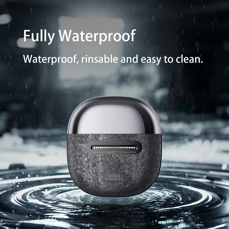 Electric Foil Shavers for Men Portable Electric Razor Mini with 3D Floating Blades,Travel Lock & Fast USB-C Charging Palm-Sized Design Wet/Dry Use, Compact Travel Shaver for Face, Beard & Body Black