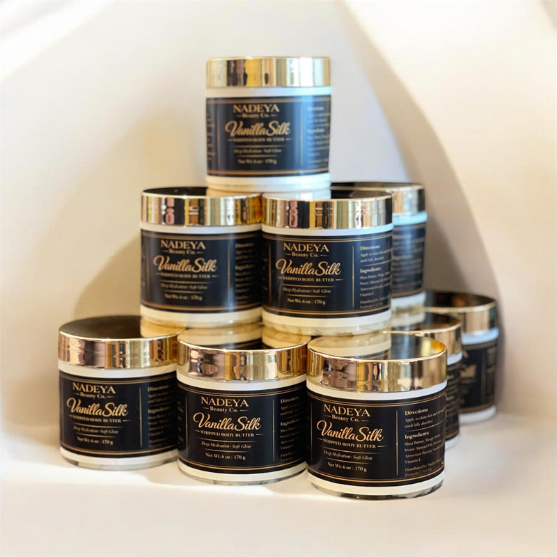 Vanilla Silk Whipped Body Butter – Shea, Mango & Vitamin E for Dry Skin