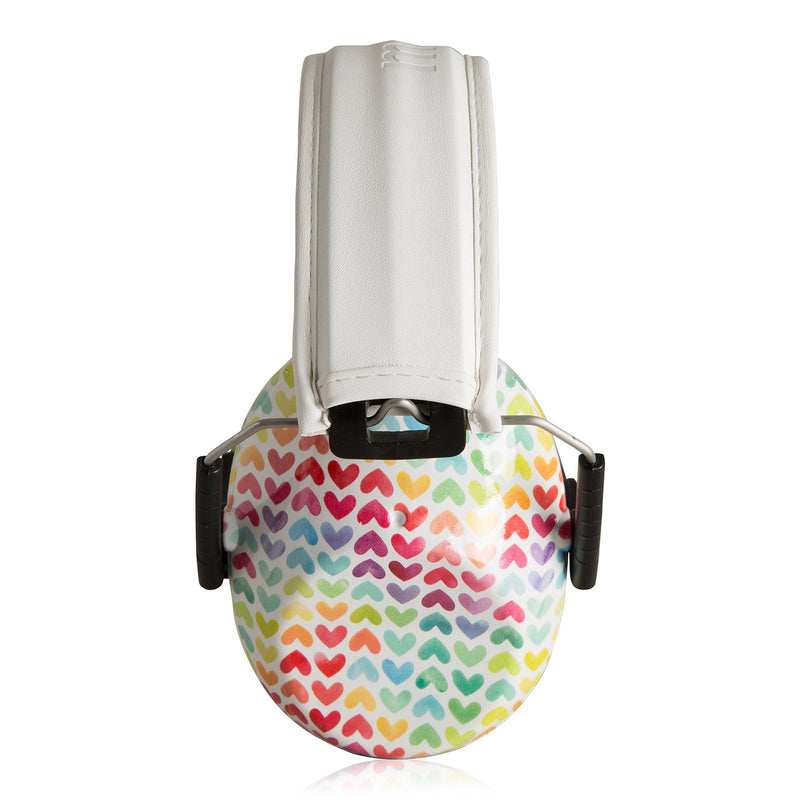 [Australia] - Kids Noise Cancelling Ear Muffs - Toddler Sensory and Autism Hearing Protection Noise Cancelling Headphones Rainbow Hearts Child (2-13 Years) 