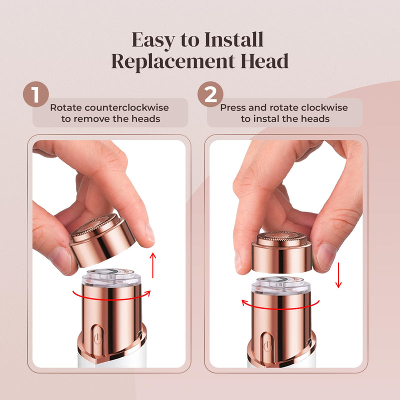 [Australia] - Gen 3 Replacement Heads for Finishing Touch Flawless Facial Hair Removal for Women, Also fits Profeir innobeaut gurelax EVIEY KRADAA VISOFO bikurpia Hair Remover Razor Generation 3 (Set of 4) 