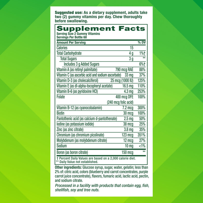 Vitafusion Men's Multivitamin Gummies | 120 Gummy Vitamins for Adults 120 Count (Pack of 1)