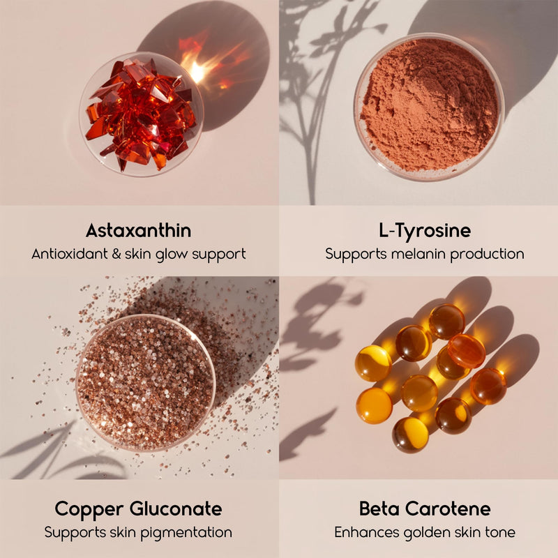 [Australia] - Tanova Tanning Pills ‚Äì Supports a Natural Golden Glow, Skin Resilience & Anti-Aging Against Sun-Induced Oxidative Stress ‚Äì with Astaxanthin, L-Tyrosine, Copper & Polypodium Leucotomos ‚Äì 60 Capsules 